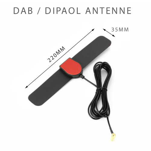 DAB+ Antenne aktiv mit SMA-Stecker, inklusive 3m Kabel für CTDAB